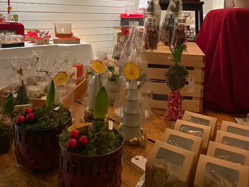 ljusstakar som Anna har pysslat ihop